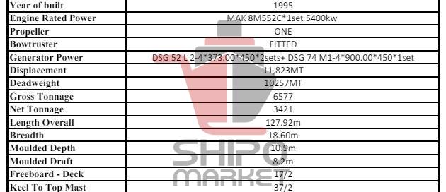 فروش شناور CONTAINER 600TEU